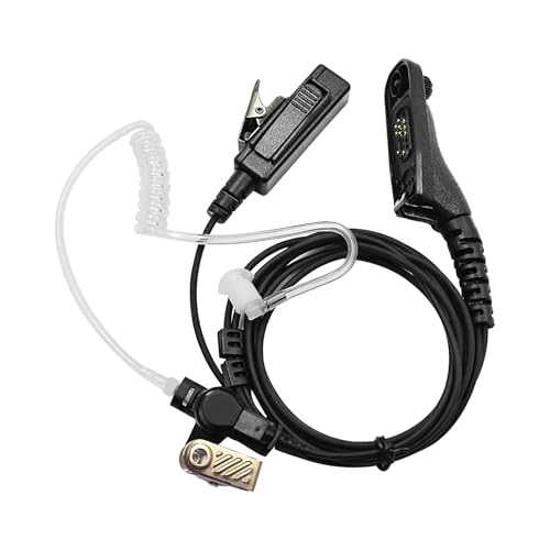 Acoustic Tube Earpiece Headset with Microphone Multi Pin 2 Way Radio Earpiece Security Bodyguard PTT Earpiece Headset for Motorola DP3400 DP3401 DP3600 DP3601 XPR6300 XPR6350 XPR6380 APX1000 APX4000