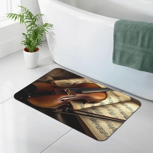 Tapis de douche en terre de diatomée super absorbant et antidérapant lavable - 3