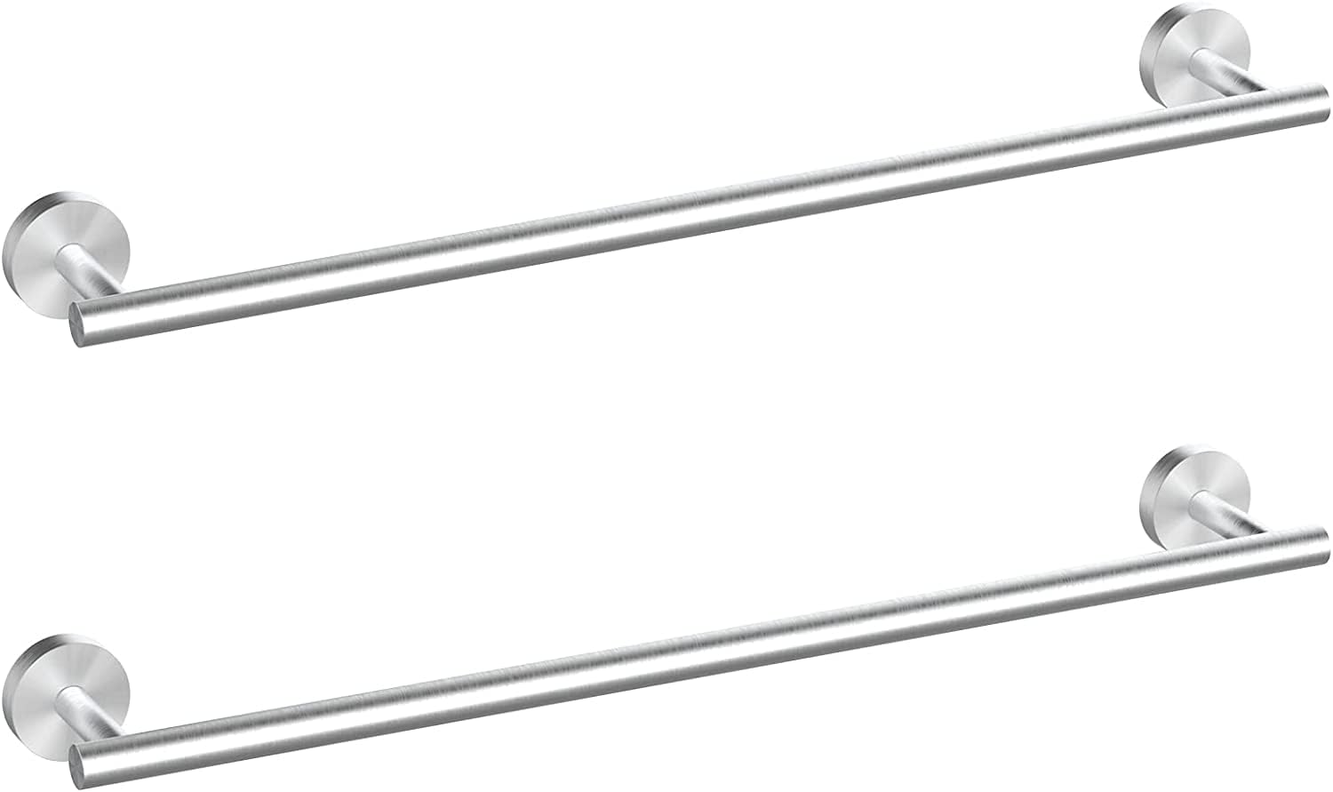 Cilee 2 Pieces Brushed Nickel Bathroom Towel Bar, 16 Inch Double Towel Racks,Bathroom Towel Holder Towel Hanger for Bathroom Stainless Steel Wall Mount