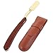 ELAYARD Porta Manuale da Barba Professionale con Custodia in Pelle Marrone Supporto Uomo per Uso Domestico e Regalo Uomo Design Ergonomico e Materiali Resistenti immagine