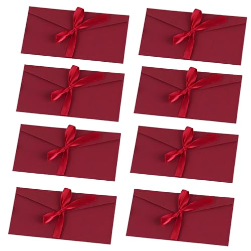 8 Pcs Red Envelopes, Money Envelopes, Christmas Envelopes Red Gift Envelopes for Invitations for Festival Christmas Mother's Day Thanksgiving Valentine's Day Money Envelopes for Cash Gifts