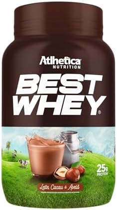 Atlhetica Nutrition BEST WHEY (900g) Leite, Cacau & Avelã, Multicolorido