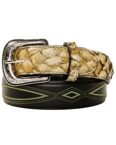 Cody James Men's Exotic Pirarucu Billet Belt Green 32