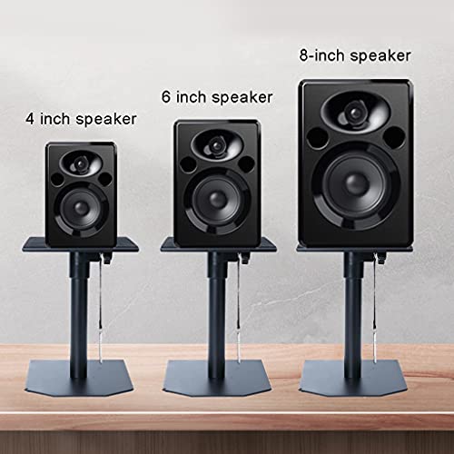 Feet Desktop Surround Sound Bracket, Bookshelf Box Desktop Speaker Stand, Monitor Surround Shelf Lift Tripod (Color : Black, Size : 232325-35Cm(B)) #TOP3
