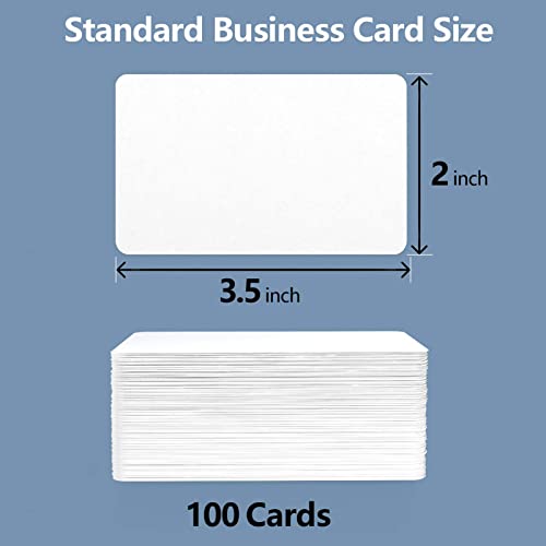 Maxgear 100Pcs Thank You For Supporting My Small Business Cards, 3.5" X 2" Thank You Cards Small Business, Blank Business Cards Business Thank You Cards, Christmas Gift Cards, Kraft Paper, White Cards #TOP2