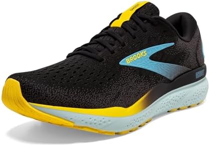Brooks Ghost 16 Neutrale hardloopschoen voor heren, Zwartgeblakerde Parel/Juni Bug/Groen, 42.5 EU Brooks Ghost 16 Neutrale hardloopschoen voor heren, Zwartgeblakerde Parel/Juni Bug/Groen, 42.5 EU