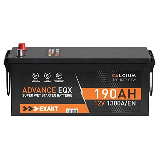 EXAKT LKW Batterie 190Ah 12V 1300A/EN ersetzt 180Ah 155ah 170Ah verschlossen wartungsfrei Starterbatterie Schlepper Traktor