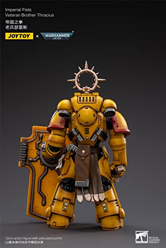 Hiplay Joytoy × Warhammer 40K Officially Licensed 1/18 Scale Science-Fiction Action Figures Full Set Series -Imperial Fists Veteran Brother Thracius #TOP28