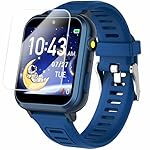 Cosjoype Kids Game Smart Watch for Kids with 24 Puzzle Games HD Touch Screen Camera Music Player Pedometer Alarm Clock Calculator Flashlight 12/24hr Kid Watch Gift for 4-12 Year Old Boys Toys for Kid