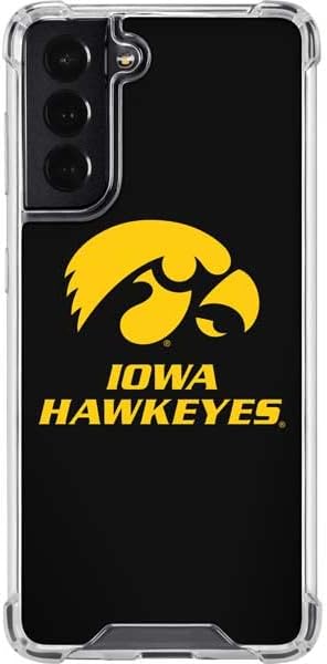 Skinit Clear Phone Case Compatible with Galaxy S22 - Officially Licensed University of Iowa Hawkeyes Design