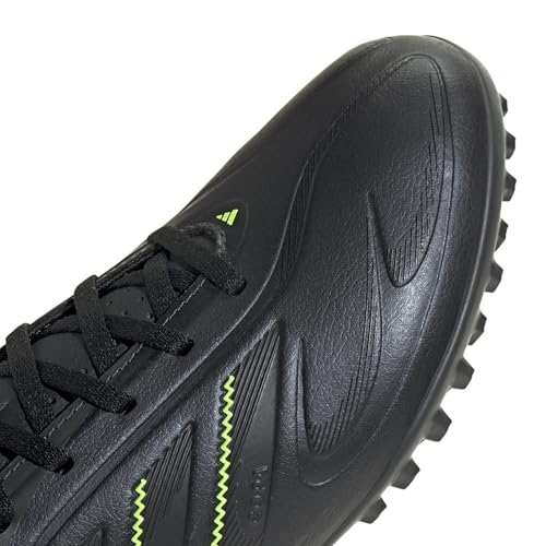 adidas Unisex COPA Pure III Club Turf Football Boots, core Black/DGH Solid Grey/Lucid Lemon, 7 UK - Image 5