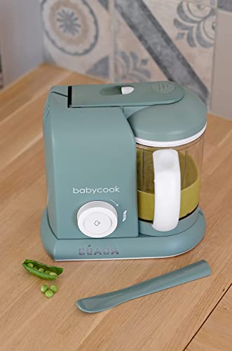 BEABA Babycook Solo 4 in 1 Steam Cooker and Blender, 4.5 Cups, Dishwasher Safe, Eucalyptus - Thumbnail 6
