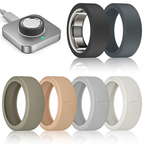 sylacor 6���p�b�N �J�o�[ Oura Ring Gen 4/4 �Z���~�b�N/Oura Ring Gen 3�Ή� ���h�~ �e���V���R�������O�v���e�N�^�[ RingConn Gen 2/Gen 2 Air/Ultrahuman�p (6�p�b�N - 02 