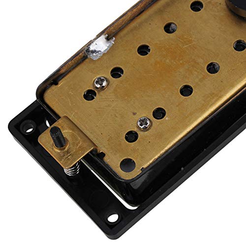 Mxfans Black Bridge & Neck Humbucker Pickups for 7 String Electric Guitar Pack of 2