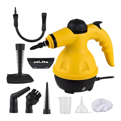 Limpiador de vapor de mano – Alta temperatura de vapor de alta temperatura, herramienta de limpieza multiusos para cocina, baño, limpiador de vapor, ventana de coche, interior de automóvil, manchas de