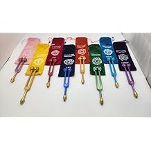 Chakra Tuning Fork Set of 8 Color Coded Weighted with Gold Gem Feet Extensions for Healing with Individually Marked Chakra Sign Bags and Striker Includes Soul Purpose, CTFGF8