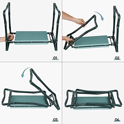 image for SUPER DEAL Newest Folding Garden Kneeler and Seat with Free Tool Pouch