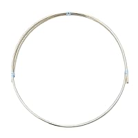 Vista 4 de Alambre de oro amarillo macizo de 14 quilates de calibre 19, medio duro, redondo de 1 pie por CRAFT WIRE