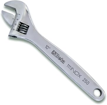 Beta 111INOX Stainless Steel Adjustable Wrench | 32mm Max Opening