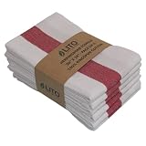 LITO LINEN AND TOWEL Kitchen Towels | 100% Cotton Dish Towels Premium Quality | 20"x28" Herringbone