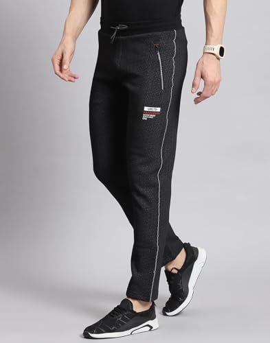 Image of Monte Carlo Men's Mid Rise Self Design Regular Fit Lower (223061528)