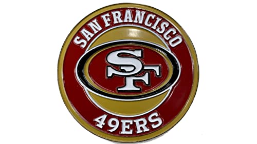 San Francisco 49ers 3D Metal Car Emblem, All-Weather Team Logo Decal
