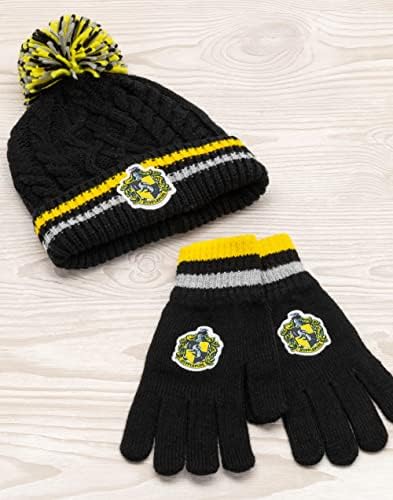 Cinereplicas Harry Potter - Kinderen Muts en Handschoenen Set Huffelpuf - Officiële licentie