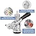 GANCOWISE Dual Tap Kegerator Door Mount Conversion Kit with Dual Gauge CGA-320 Regulator & D-System Keg Coupler for Bars, Pubs, and Restaurants (CO2 Tank Not Included)