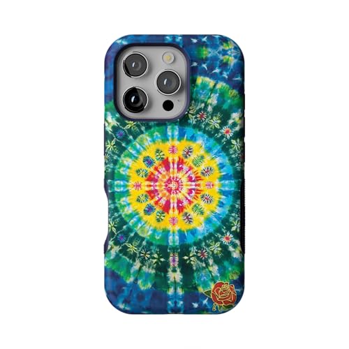 Casely iPhone 16 Pro Case | Veneta Tapestry | Grateful Dead Tie Dye | Bold Protective Design | Compatible with MagSafe