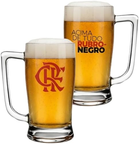 Allmix Caneca de Vidro Taberna Chopp 340ML — Flamengo