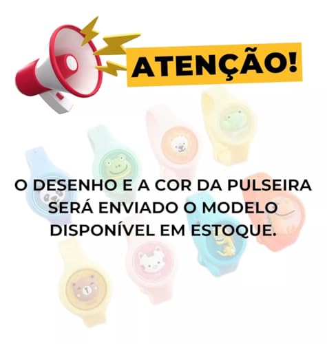 Kit Pulseiras Repelente Infantil Anti Mosquito Com Led Proteção Citronela Natural Anti Mosquito Deng