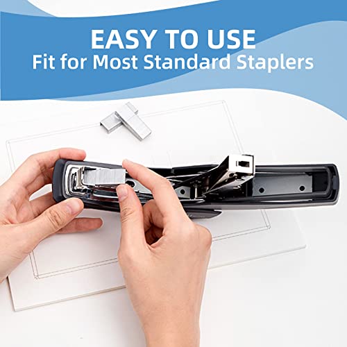 Standard Staples, 1/4 Inch Length, 25 Sheet Capacity, 10000 Count, 10 Pack General Purpose Jam Free Sharp Chisel Point For Most Standard Desktop Staplers (24/6, 1/4'' Length)