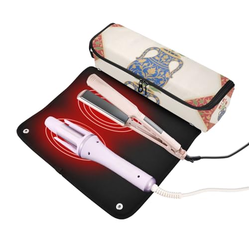 Bolsa de viaje para herramientas de cabello resistente al calor miniatura 2