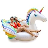 Fácil de inflar / desinflado : El unicornio es facil de inflar y desinflar gracias a una valvula mejorada que hace que su inflado y desinflado sea fácil