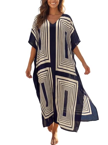 Moss Rose Kaftan Dresses for Women Summer Swimsuit Cover up Caftan Dress