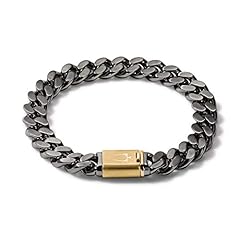 Gray Stainless Steel/Gold Accent