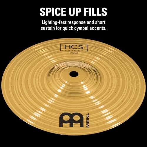 Meinl Cymbals HCS 8\" Splash Cymbal for Drum Set — Made in Germany — Traditional Medium, 2-Year Warranty, MS63 Brass Alloy, (HCS8S) - Thumbnail 2