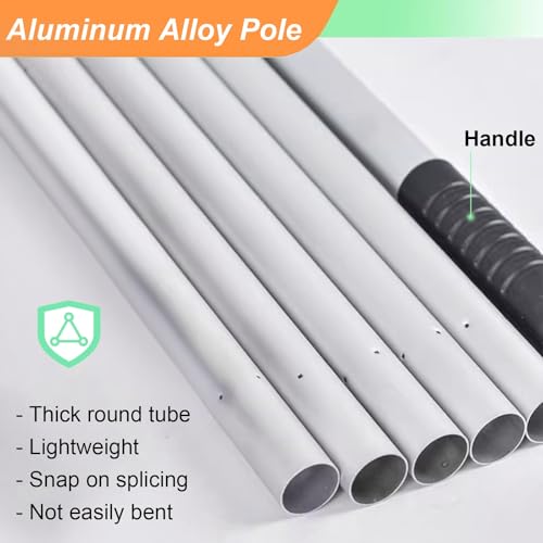 Outdoor Patio Rain Gutter Cleaning Brush, Telescopic Multifunctional Tool For Roof Eaves Trough, Downspout & Drainage Ditch - Reach High Places Safely From Ground, Clear Leaves Debris Effortlessly(228 - Image 7