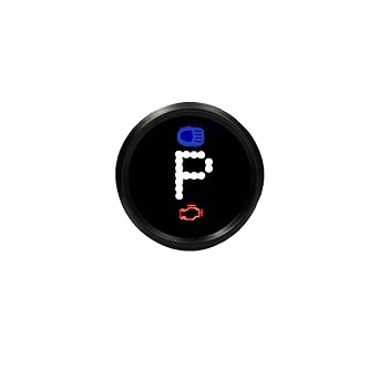 Intellitronix GI001 LED Digital Gear Shift Indicator, Universal for Automatic & Manual Transmissions, Black Bezel, Easy Installation