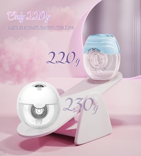 Image of Electric Breast Pump Wearable Models GLE10, Hands Free Breast Pump, Invisible & Lightweight Design, 3 Modes & 8 Levels, Portable Electric with 19 /21 /24mm Options, Includes Travel Suitcase(Blue 2PCS)