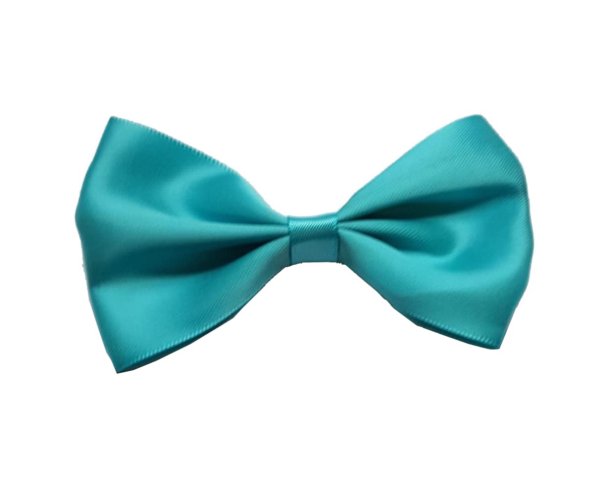 Bonnin Boys Aqua Kids Pre-Tied Satin Bow Tie – Adjustable Elastic Band | Formal Bowtie For Wedding, Party, Birthday, School Uniform & Special Occasions (Aqua)
