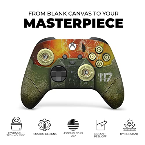 Dreamcontroller Original Xbox Wireless Controller Special Edition Customized Compatible With Xbox One S/X, Xbox Series X/S & Windows 10 Made With Advanced Hydrodip Print Technology(Not Just A Skin) #TOP2