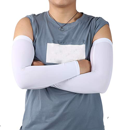 01 Manga de braço com proteção UV, manga de braço de ciclismo para esportes de verão (M)