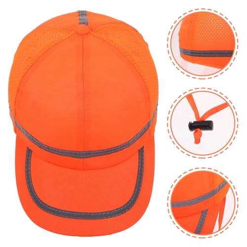 Sombrero reflectante de seguridad transpirable con visera para hombre y trabajo exterior 6