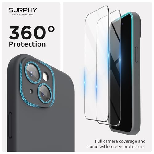 SURPHY Magnetic Silicone Designed for iPhone 15 Plus Case, with Camera Protection Compatible with MagSafe Liquid Silicone Rubber Gel Phone Case Cover for iPhone 15 Plus 6.7 inch 2023 (Clay) by SURPHY - Used condition - Image 4