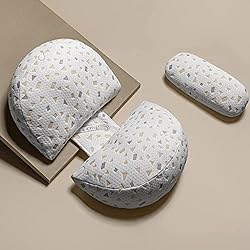 Almohada Embarazo Ikea SHANNA Almohada Embarazada Dormir, Sleep Confort Almohada, 2023 Nuevo Almohada de Lactancia Corporal, Almohada Apoyo y Cuerpo Completo para Eembarazo con Funda de Extraíble Lavables (Triángulo)