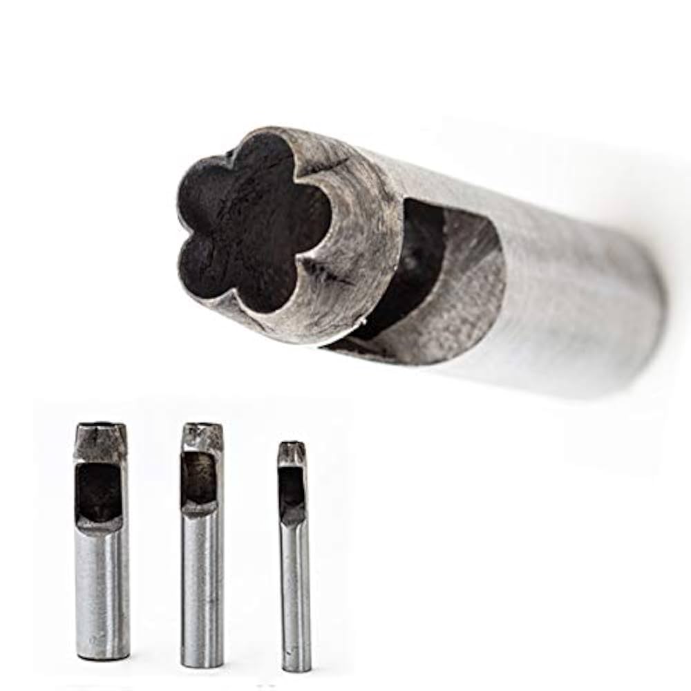 Amazon.co.jp: シェイプパンチ 4枚花型 3本セット 10mm 15mm