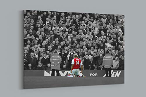 Image of Thierry Henry Footballer Arsenal FC Gallery Framed Canvas Art Picture Print