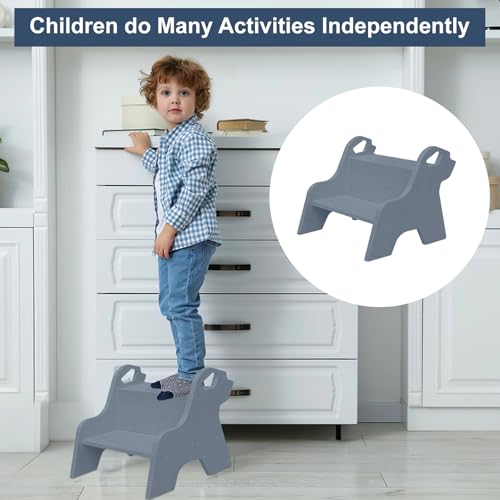 Tabouret deux marches enfants avec poignées marchepied salle de bain - 7