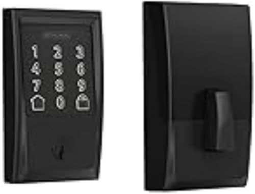 Miniatura 2 de Schlage Encode Wi-Fi Smart Lock con juego de entrada Century para puerta delantera, color negro mate